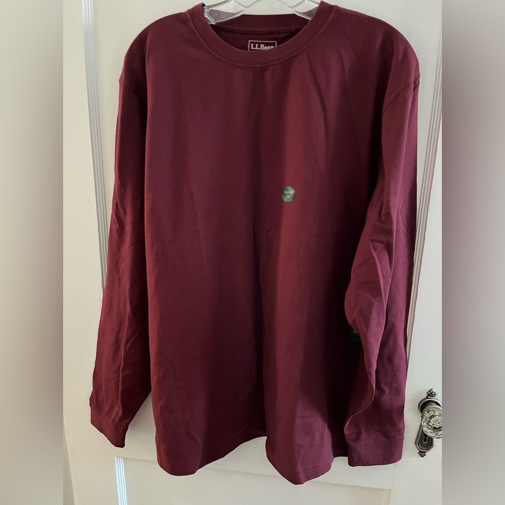 LL Bean men’s long sleeve T-shirt NWT